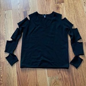 Cashmere Sweater with Arm Cutouts